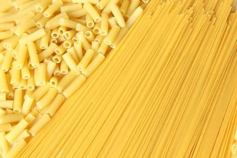 Background made from pasta Stock Photos