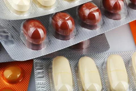 Background Made From Pills Stock Photos
