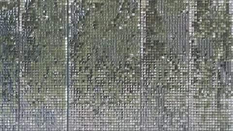 Background made of small square mirrors. Festive concept. Stock Footage 137123721