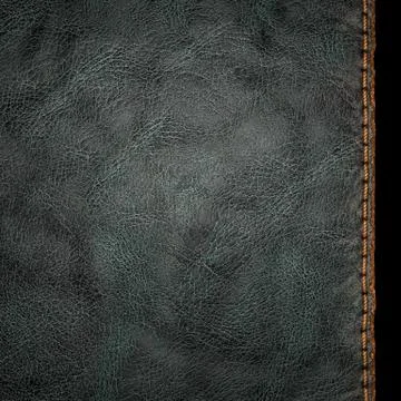 Background made of squared leather. 3D Stock Illustration
