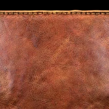 Background made of squared leather. 3D Stock Illustration