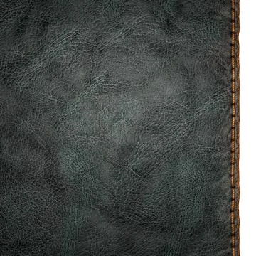 Background made of squared leather. 3D Stock Illustration