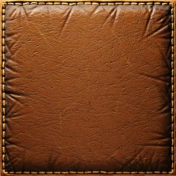 Background made of squared leather. 3D Stock Illustration