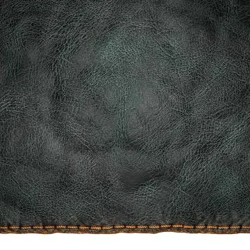 Background made of squared leather. 3D Stock Illustration
