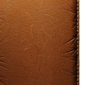 Background made of squared leather. 3D Stock Illustration