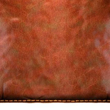 Background made of squared leather. 3D Stock Illustration