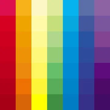 Background made of squares in rainbow colors Stock Illustration