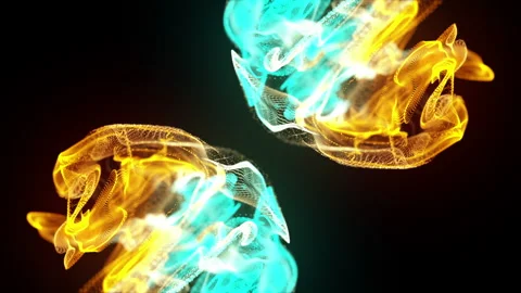 Background with magic fluid Stock Footage 163318893