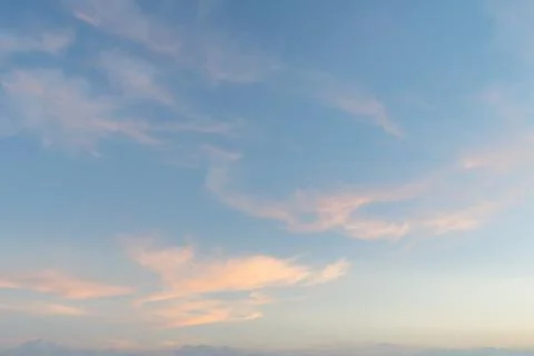 Background with magic of the sky and clouds at sunrise and sunset Stock Photos