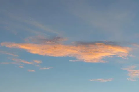 Background with magic of the sky and clouds at sunrise and sunset Stock Photos