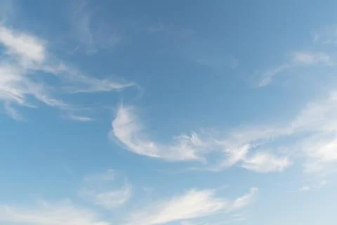 Background with magic of the sky and clouds at sunrise and sunset Stock Photos