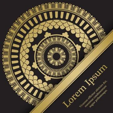 Background with mandala Stock Illustration