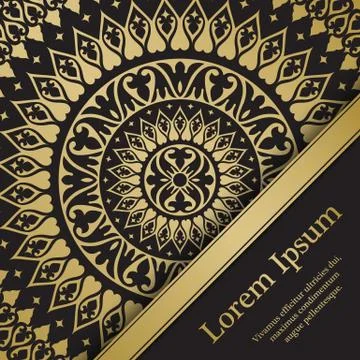 Background with mandala Stock Illustration