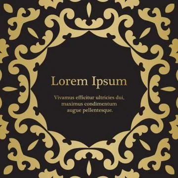 Background with mandala Illustrazione stock