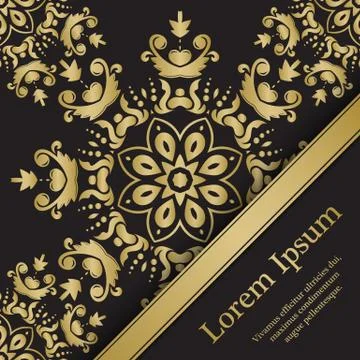 Background with mandala Illustrazione stock