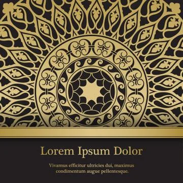 Background with mandala Stock Illustration