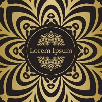 Background with mandala Stock Illustration