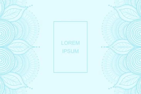 Background with mandala for your design. Stock Illustration