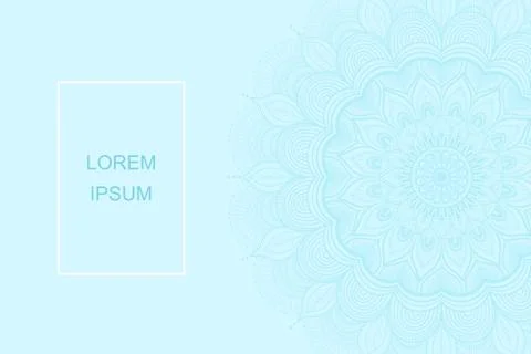 Background with mandala for your design. Stock Illustration