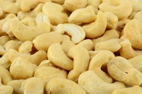 Background of many cashew nuts Stock Photos