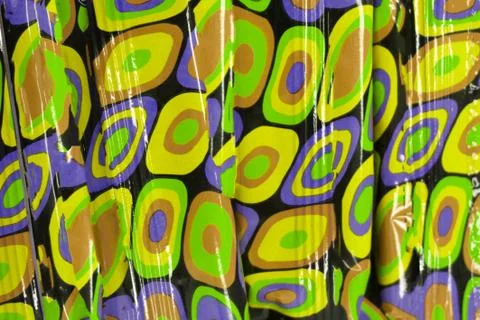 Background of many circles of different colors and sizes . Stock Illustration