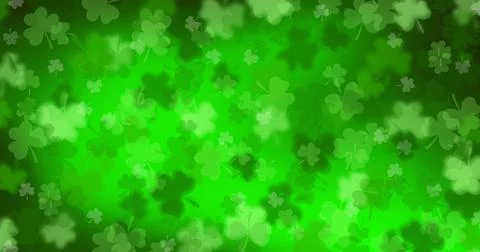 Background of many clover shamrocks. St.Patrick 's Day Stock Illustration