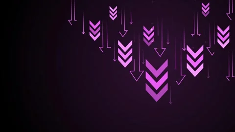 Background with many downward arrows and chevrons symbolizing decline falli.. Stock Footage 337266954