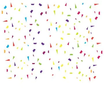 Background with many falling tiny confetti. Falling shiny golden confetti bac Illustrazione stock