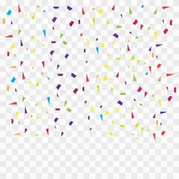 Background with many falling tiny confetti. Falling shiny golden confetti bac Stock Illustration