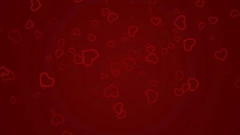 Background with many flying up outlines hearts, valentines day, motion graphic Stock Footage 119541811