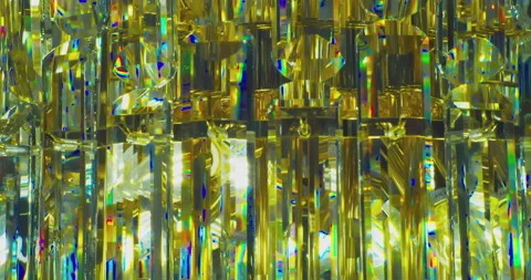 Background of many glass elements that shine by reflecting light. Video stock 174277472