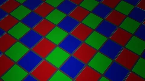 Background of many red and blue planes rising and falling. abstract looped anima Stock Footage 155565927