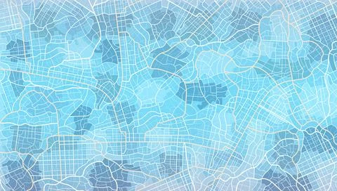Background map, streets. Widescreen proportion, digital design street map Stock Illustration
