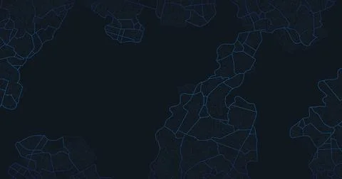 Background map, streets. Widescreen proportion, digital design street map Stock Illustration
