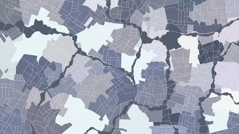 Background map. Widescreen proportion, digital design street map. Cartography Stock Illustration