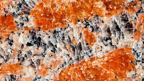 Background marble crumb surface, orange and dark spots, moving sideways, cl.. 스톡 동영상 256329400