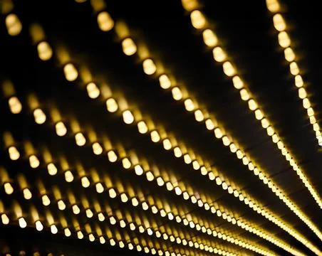 Background Of Marquee Ceiling Lights Foto stock
