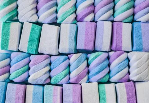 Background from marshmallows Stock Photos