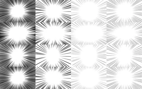 Background material: black, concentrated line, illustration Stock Illustration