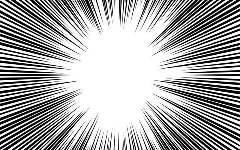 Background material: black, concentrated line, illustration Stock Illustration