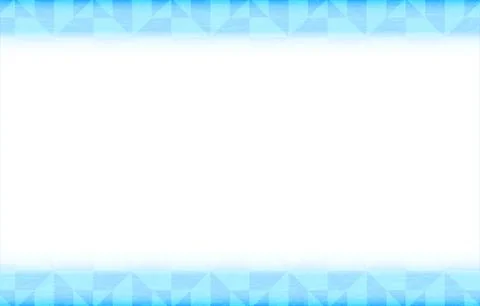 Background material: Blue Japanese pattern frame Stock Illustration