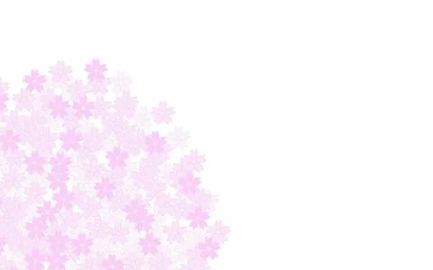 Background material of cherry blossoms in full bloom Stock Illustration
