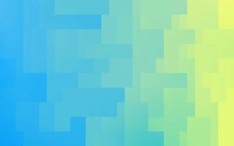 Background material: Geometric pattern of pale yellow-green and blue gradation Stock Illustration
