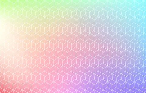 Background material: Illustration of pale rainbow gradation and Japanese Stock Illustration