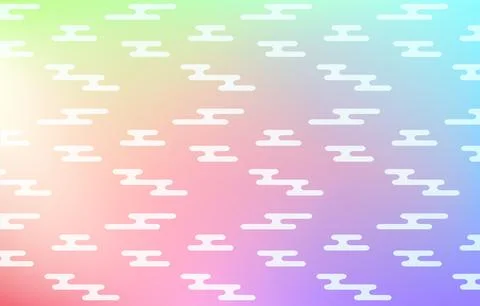 Background material: Illustration of pale rainbow gradation and Japanese Stock Illustration