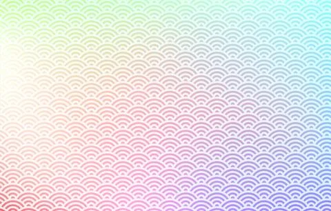 Background material: Illustration of pale rainbow gradation and Japanese Stock Illustration