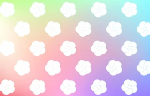 Background material: Illustration of pale rainbow gradation and Japanese Stock Illustration