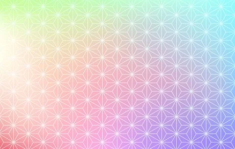 Background material: Illustration of pale rainbow gradation and Japanese Stock Illustration