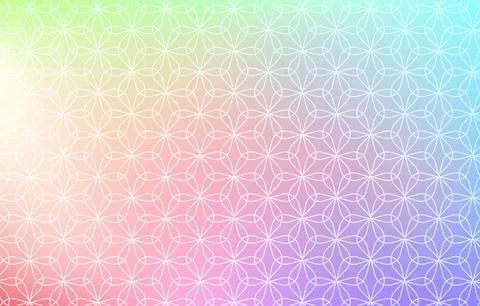 Background material: Illustration of pale rainbow gradation and Japanese Stock Illustration
