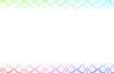 Background material: Illustration of pale rainbow gradation and Japanese Stock Illustration